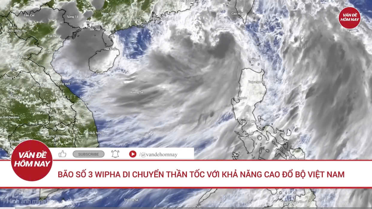 CẬP NHẬP: TIN BÃO SỐ 3 – CƠN BÃO WIPHA VÀ CÁC CHỈ ĐẠO ỨNG PHÓ