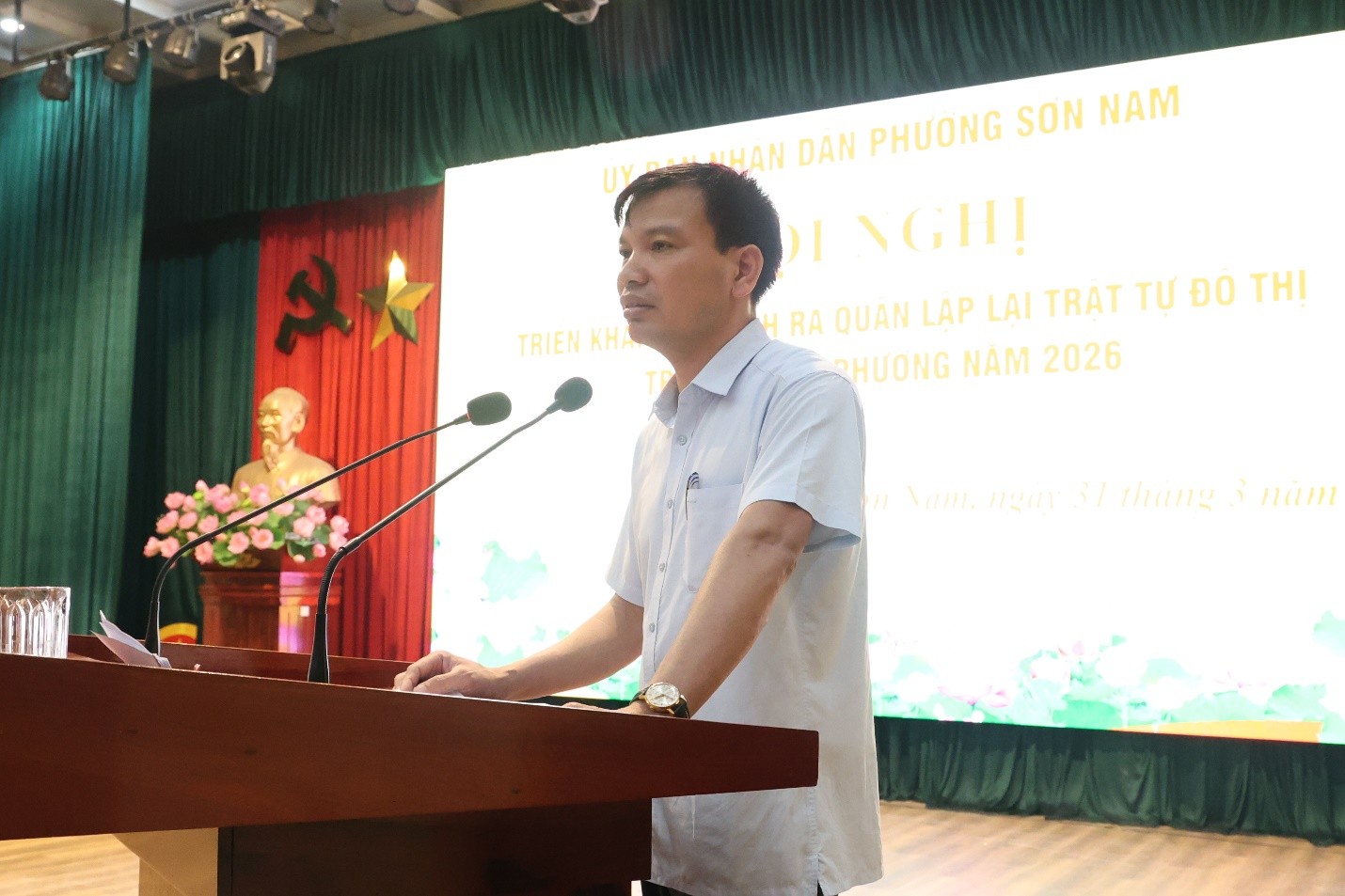 Phường Sơn Nam triển khai kế hoạch ra quân lập lại trật tự đô thị năm 2026