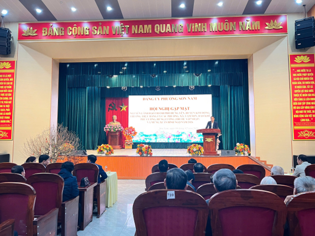 Đảng uỷ phường Sơn Nam tổ chức hội nghị gặp mặt các đồng chí nguyên lãnh đạo và mừng xuân Bính Ngọ năm 2026