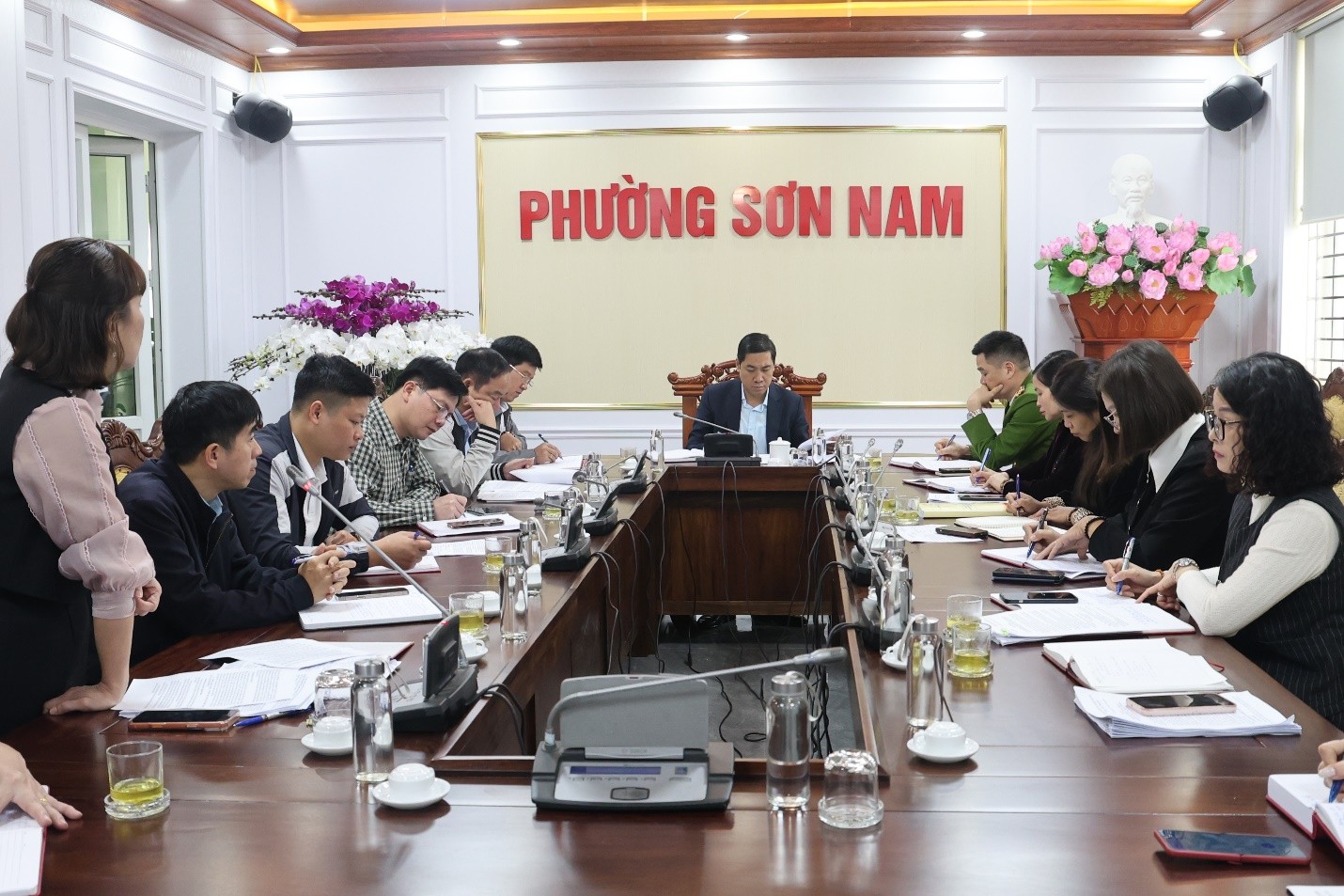 Ban Chỉ đạo bầu cử phường Sơn Nam họp bàn một số nội dung quan trọng