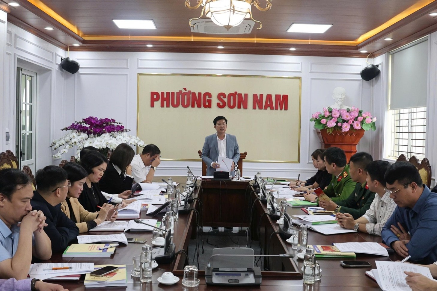 Ủy ban bầu cử phường Sơn Nam tổ chức Hội nghị triển khai một số công tác liên quan đến bầu cử