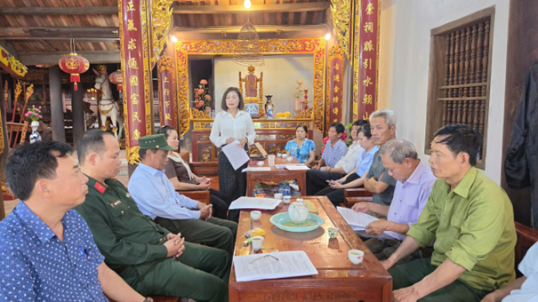 Phường Sơn Nam họp chuẩn bị tổ chức Lễ đón Bằng xếp hạng di tích cấp tỉnh Đình Ba Nóc
