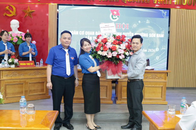 Đại hội Chi đoàn Cơ quan Đảng và Chính quyền phường Sơn Nam lần thứ I, nhiệm kỳ 2026-2029 thành công tốt đẹp