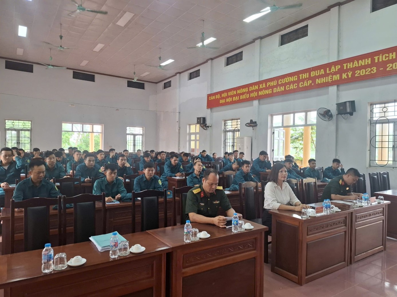 Phường Sơn Nam khai mạc huấn luyện Dân quân cơ động năm 2026