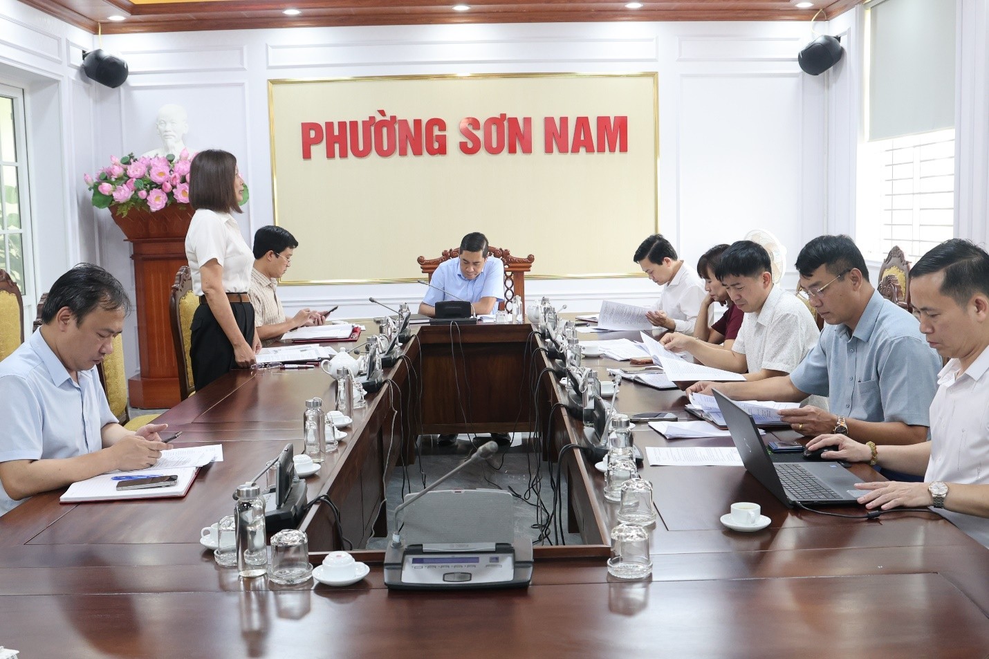 Thường trực Đảng uỷ phường Sơn Nam họp bàn nhiều nội dung quan trọng