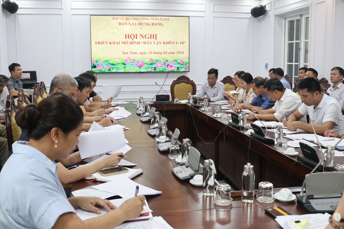 Đảng uỷ phường Sơn Nam triển khai kế hoạch thực hiện “mô hình dân vận khéo 1 + 10” ở các tổ dân phố trên địa bàn phường, giai đoạn 2025 - 2030