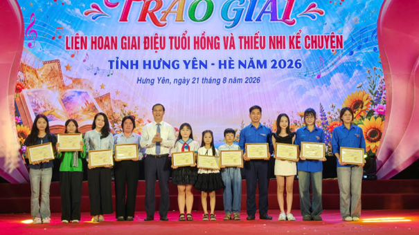 Phường Sơn Nam đạt 1 giải Nhất, 1 giải Nhì tại Liên hoan “Giai điệu tuổi hồng và Thiếu nhi kể chuyện” tỉnh Hưng Yên hè năm 2026