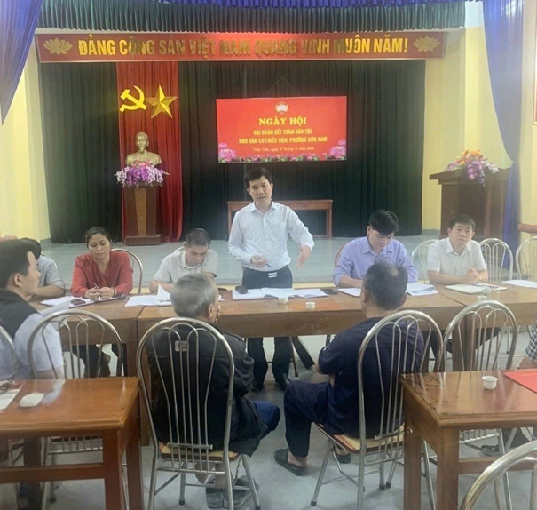 Phường Sơn Nam tổ chức hội nghị đối thoại với nhân dân về công tác giải phóng mặt bằng