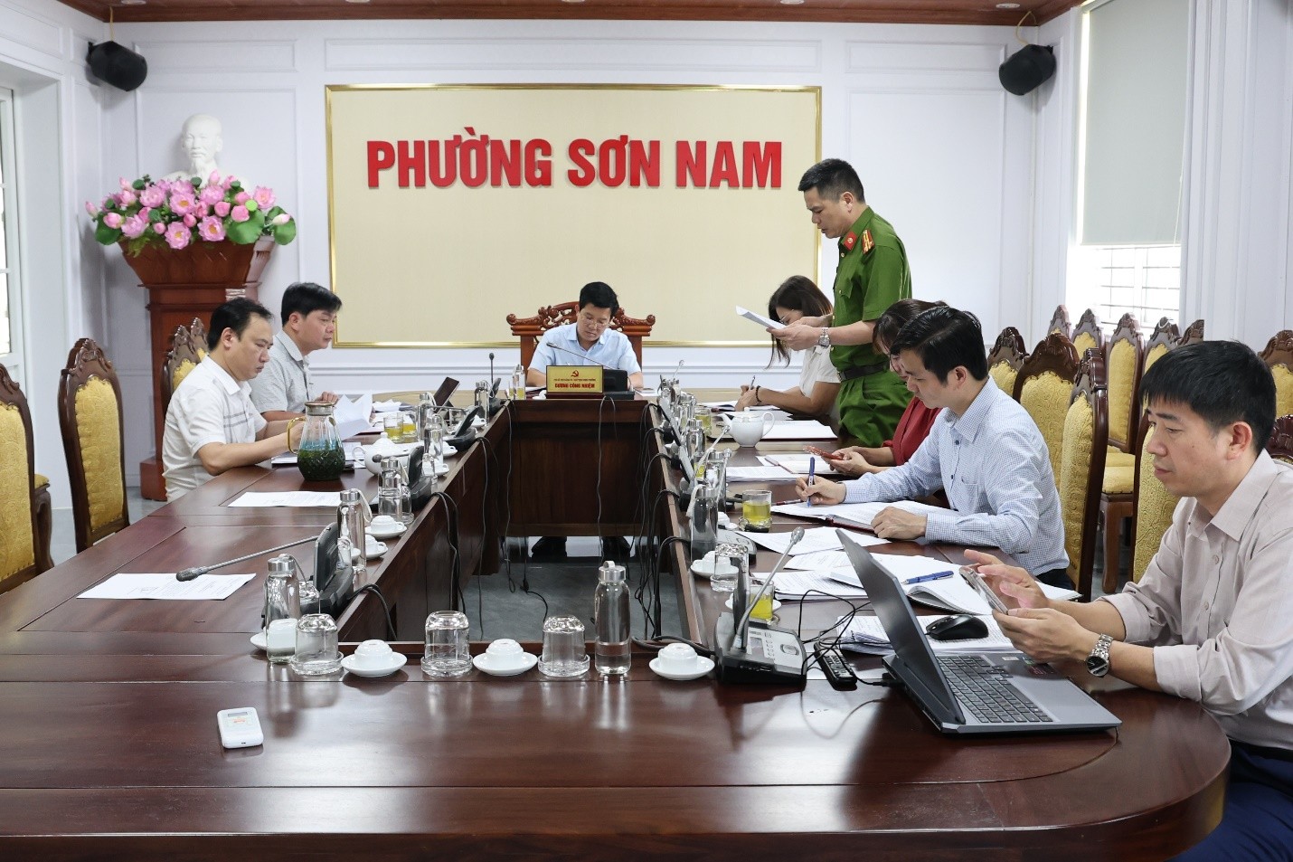 UBND phường Sơn Nam họp bàn nhiều nội dung quan trọng về phát triển kinh tế - xã hội