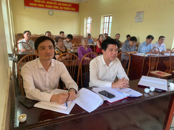 Phường Sơn Nam tổ chức Hội nghị đối thoại vận động nhân dân hiến đất làm đường