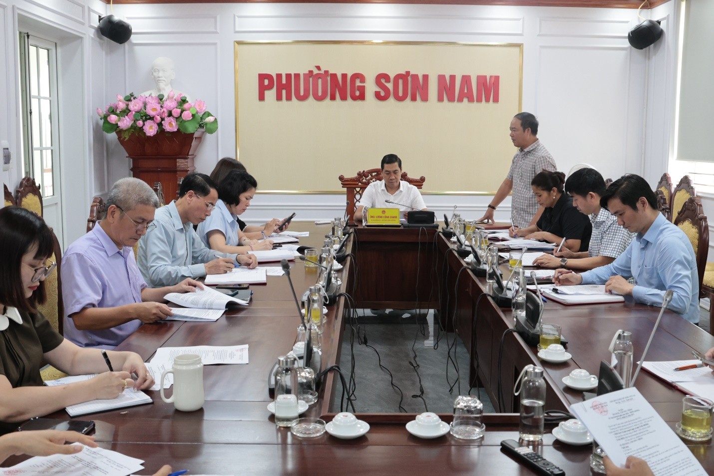Hội nghị liên tịch thống nhất nội dung, chương trình và phân công công tác chuẩn bị kỳ họp thường lệ giữa năm 2026 – HĐND phường Sơn Nam khoá II, nhiệm kỳ 2026 - 2031