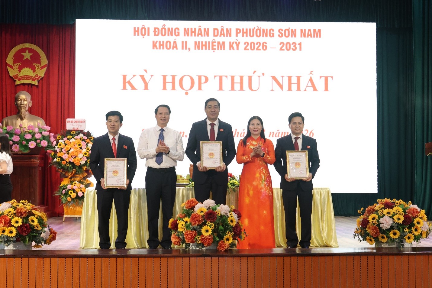 Kỳ họp thứ Nhất, Hội đồng nhân dân phường Sơn Nam khoá II, nhiệm kỳ 2026 – 2031 thành công tốt đẹp