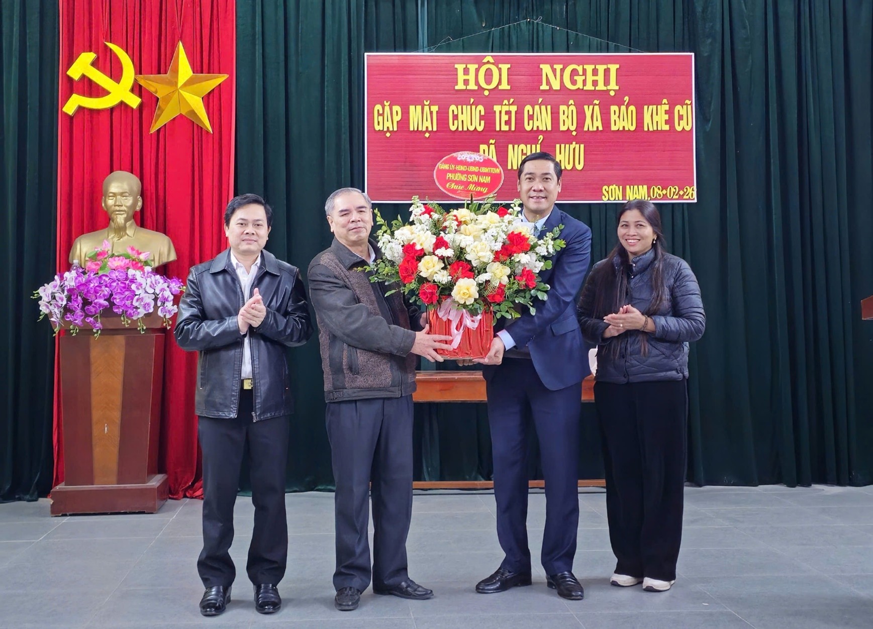 Tổ Hưu trí Cán bộ, công chức Bảo Khê, phường Sơn Nam tổ chức gặp mặt, chúc Tết nhân dịp Tết Nguyên đán Bính Ngọ 2026