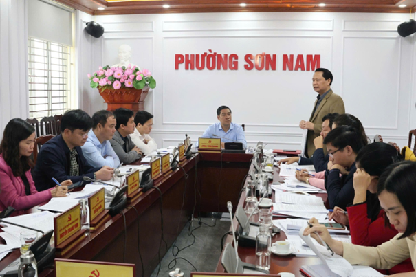 Hội nghị kiểm điểm tập thể, cá nhân các đồng chí Ủy viên Ban Thường vụ Đảng ủy phường Sơn Nam năm 2025