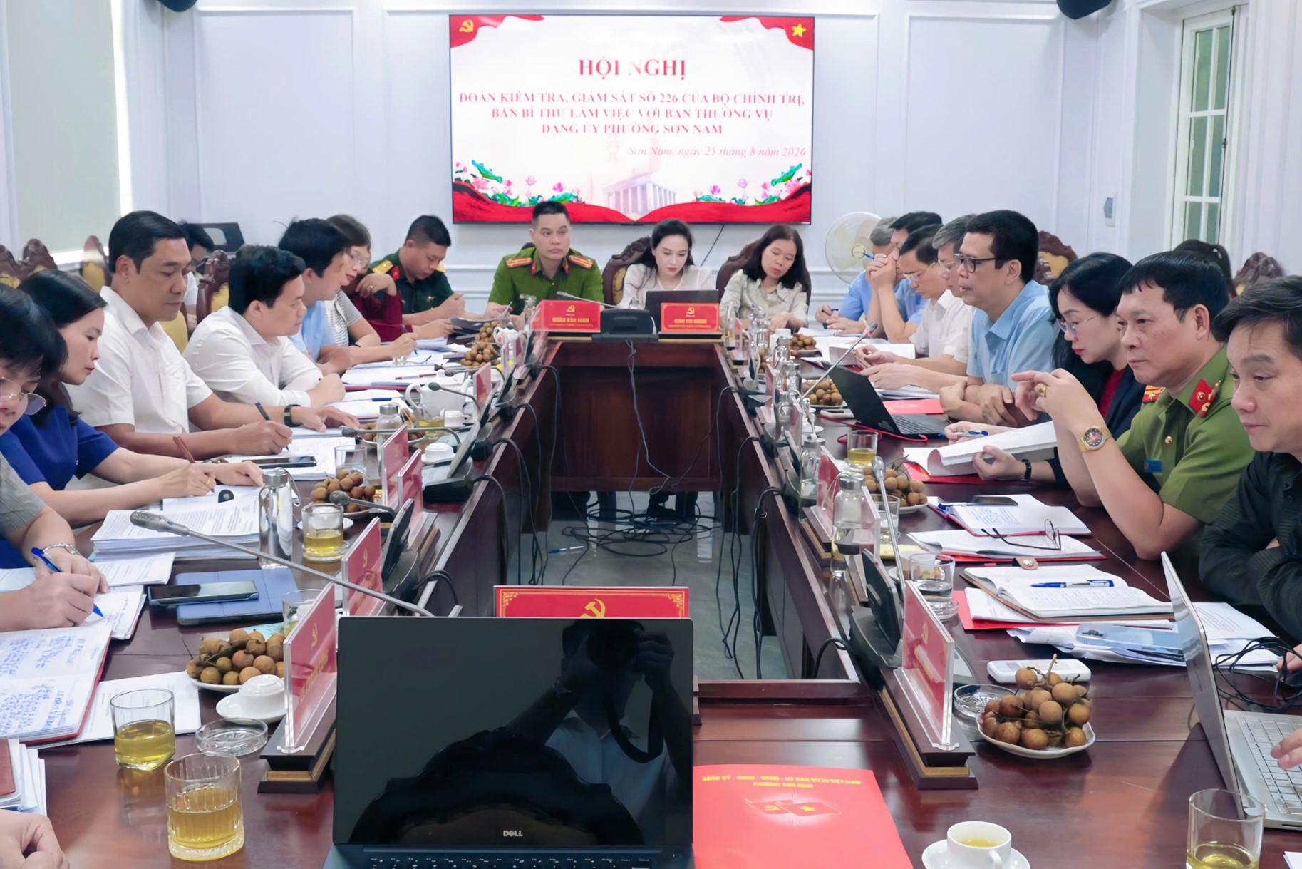 Đoàn Kiểm tra, giám sát số 226 của Bộ Chính trị, Ban Bí thư làm việc với Ban Thường vụ Đảng ủy phường Sơn Nam