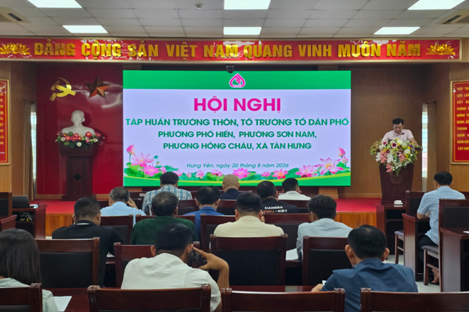 Tập huấn nghiệp vụ tín dụng chính sách xã hội cho Trưởng thôn, Tổ trưởng tổ dân phố