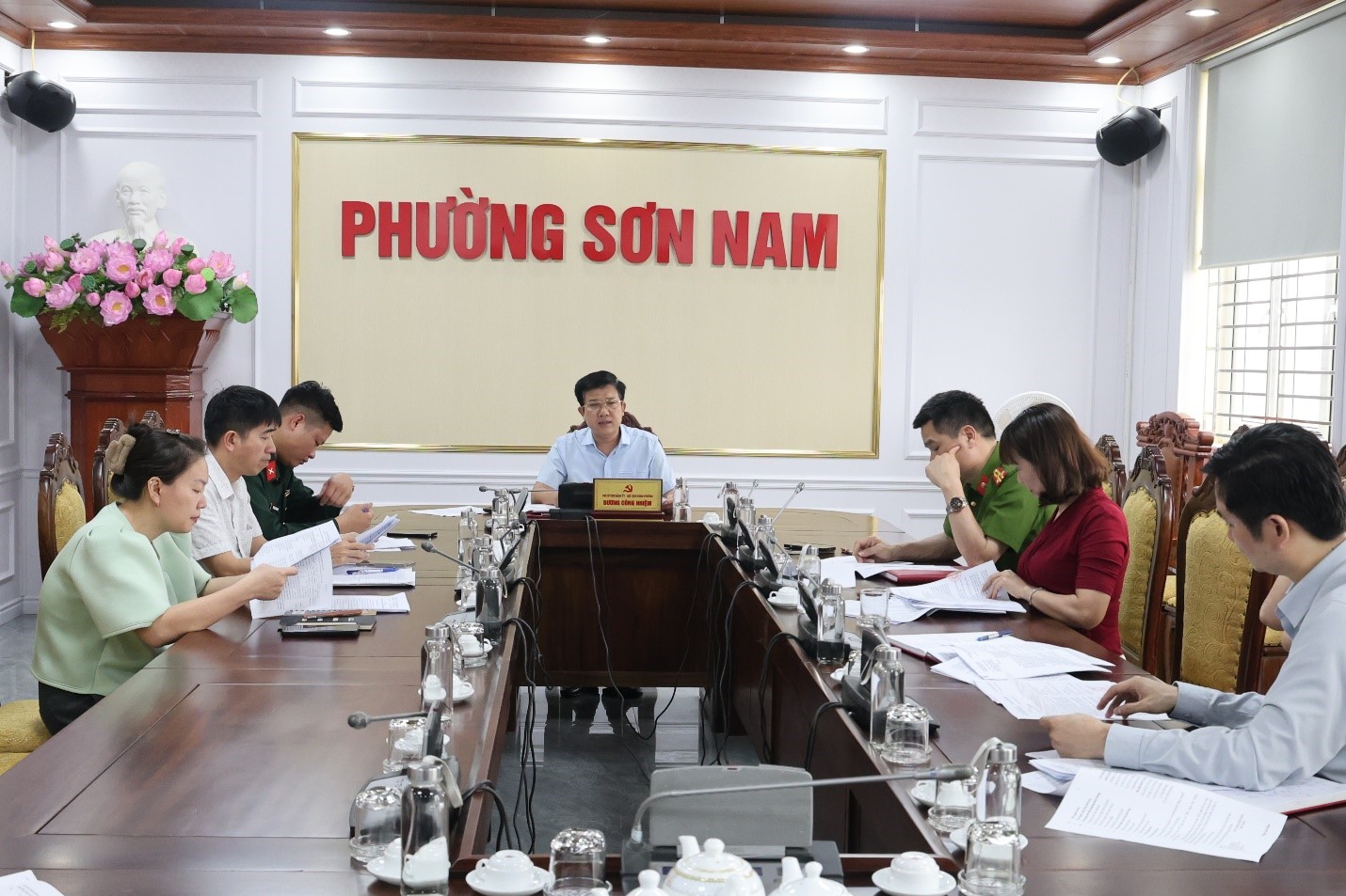 Phường Sơn Nam xem xét quyết toán thu, chi ngân sách địa phương năm 2025