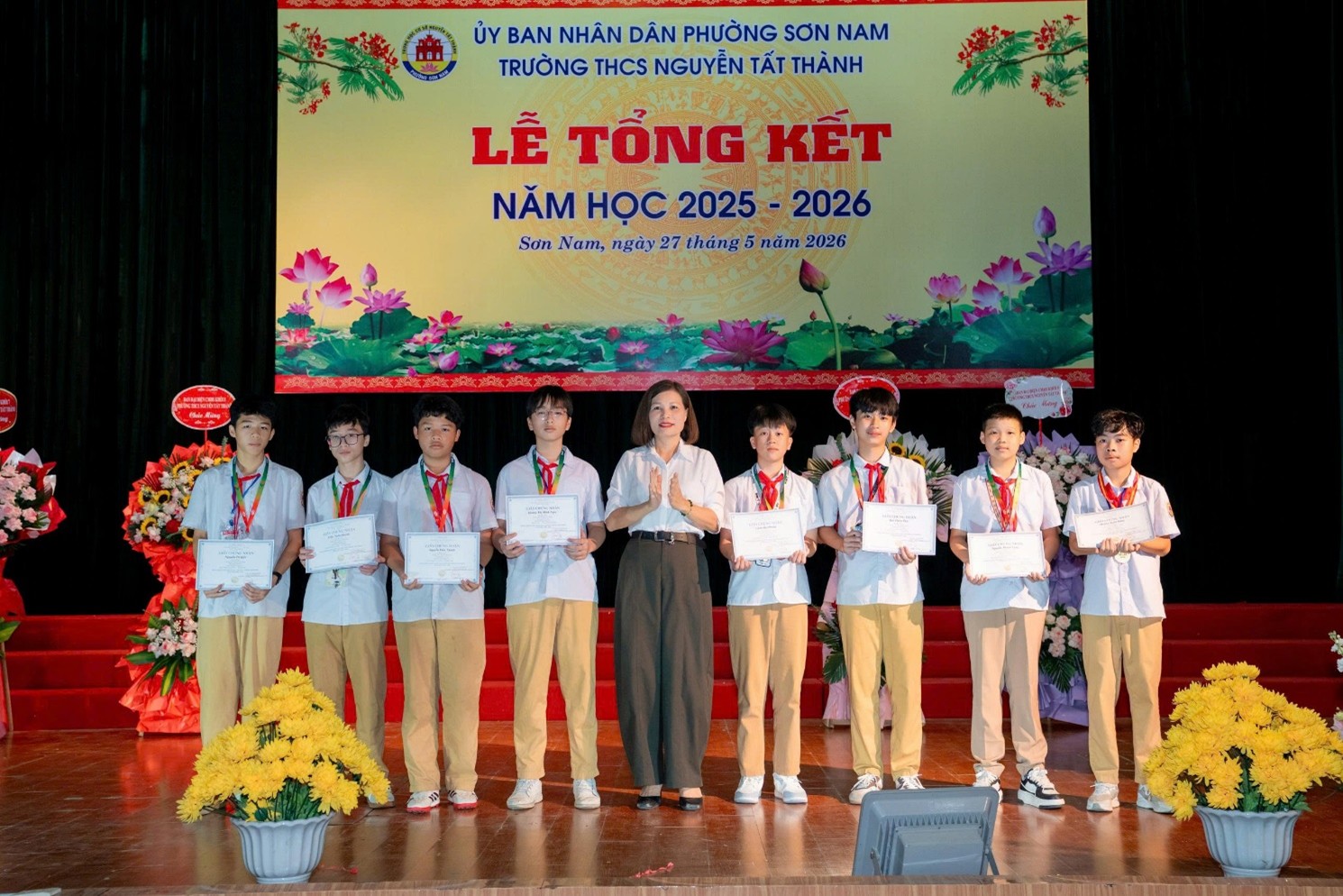 Trường Trung học cơ sở Nguyễn Tất Thành tổ chức Lễ tổng kết năm học 2025 – 2026