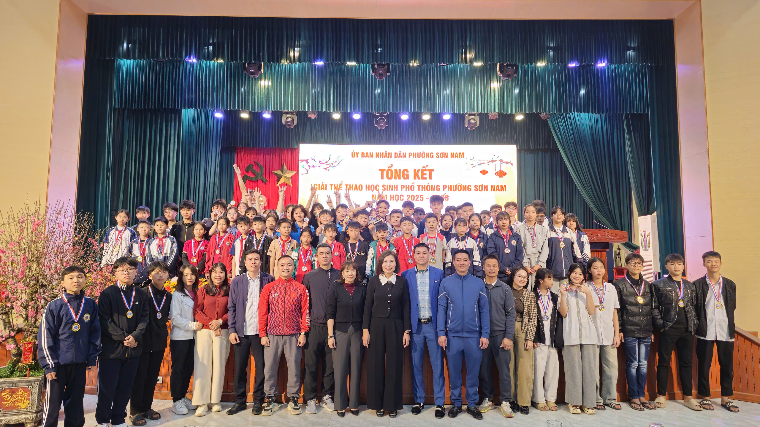 Bế mạc Giải thể thao học sinh phổ thông phường Sơn Nam năm học 2025 - 2026