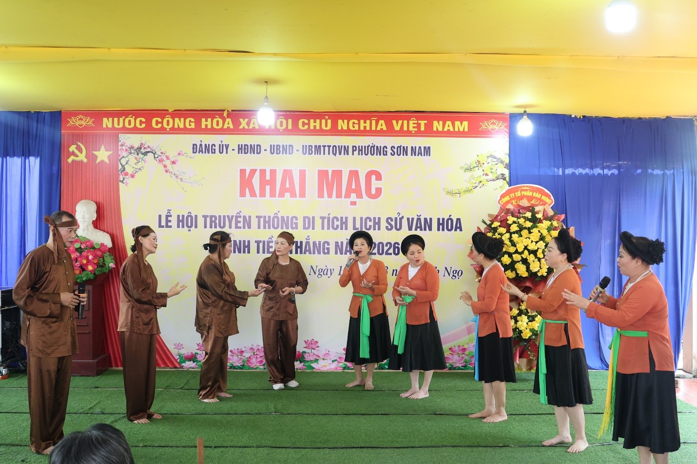 Phường Sơn Nam khai mạc Lễ hội truyền thống Di tích lịch sử văn hóa Đình Tiền Thắng
