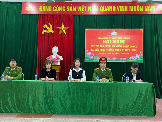 Hội nghị tiếp xúc giữa  cử tri với những người ứng cử đại biểu HĐND phường nhiệm kỳ 2026 – 2031  tại đơn vị bầu cử số 4
