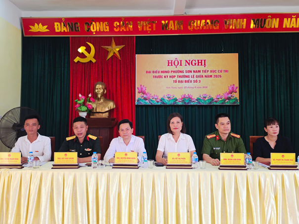 Tổ đại biểu số 03 - Hội đồng nhân dân phường Sơn Nam khóa II, nhiệm kỳ 2026 - 2031 tiếp xúc cử tri trước Kỳ họp thường lệ giữa năm 2026