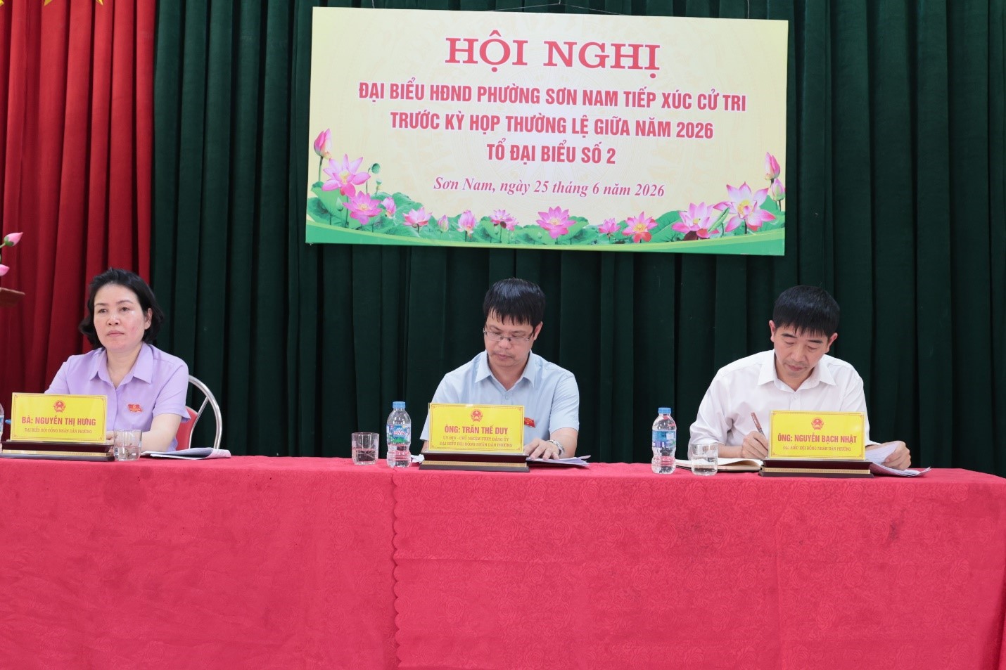 Tổ đại biểu số 02 HĐND phường Sơn Nam khoá II, nhiệm kỳ 2026 – 2031 tiếp xúc cử tri trước kỳ họp thường lệ giữa năm 2026