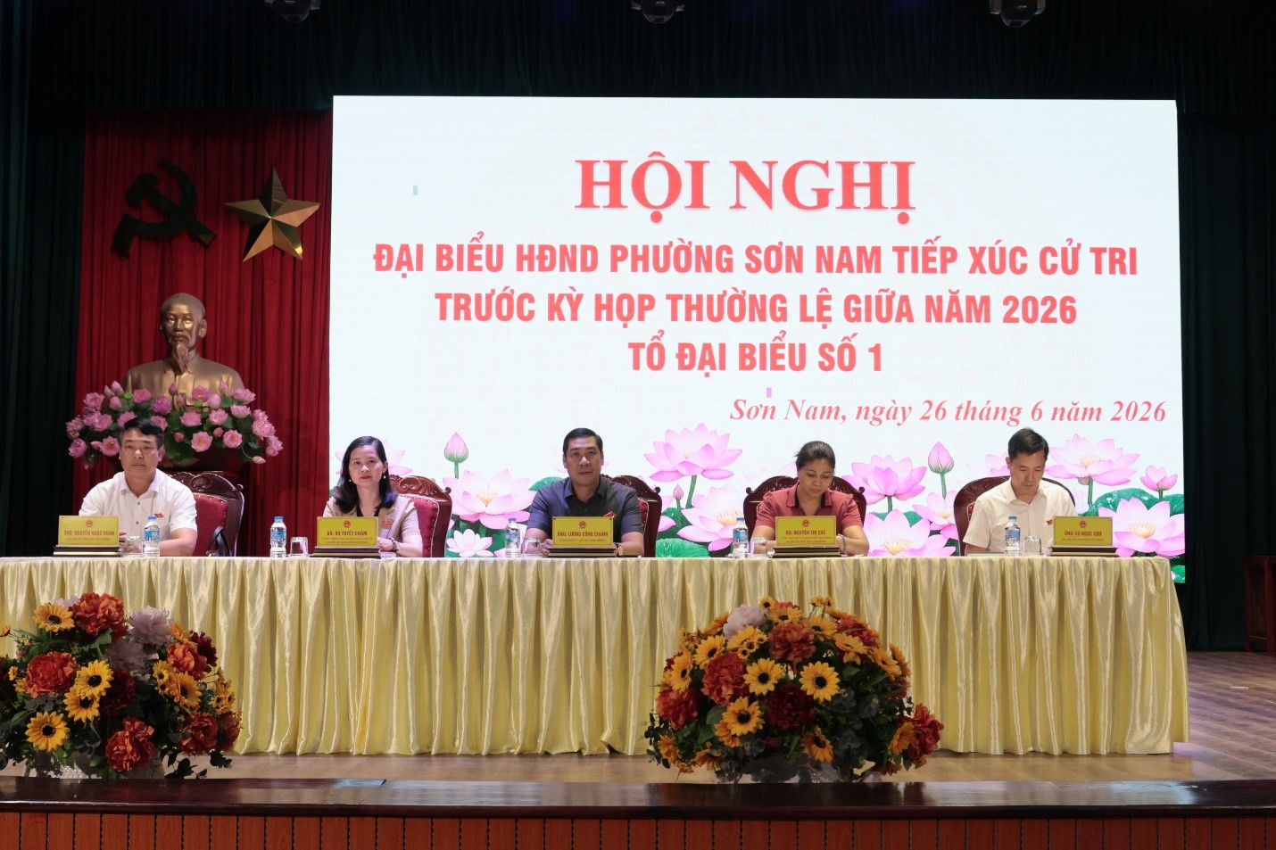 Tổ đại biểu số 01 HĐND phường Sơn Nam khóa II, nhiệm kỳ 2026 – 2031 tiếp xúc cử tri trước Kỳ họp thường lệ giữa năm 2026